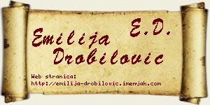 Emilija Drobilović vizit kartica